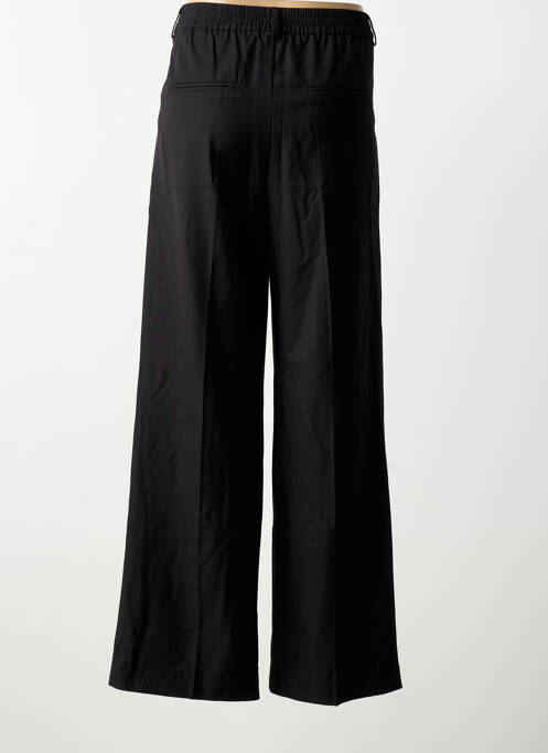 Pantalon large tissage popeline taille normale noir GRACE & MILA femme