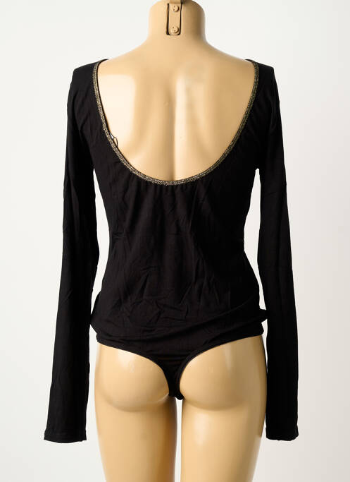 Body stretch manches longues noir PIECES femme