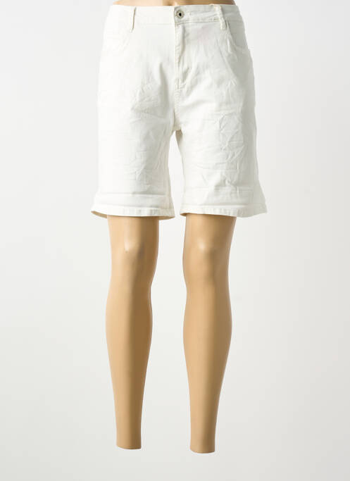 Bermuda blanc ONADO femme