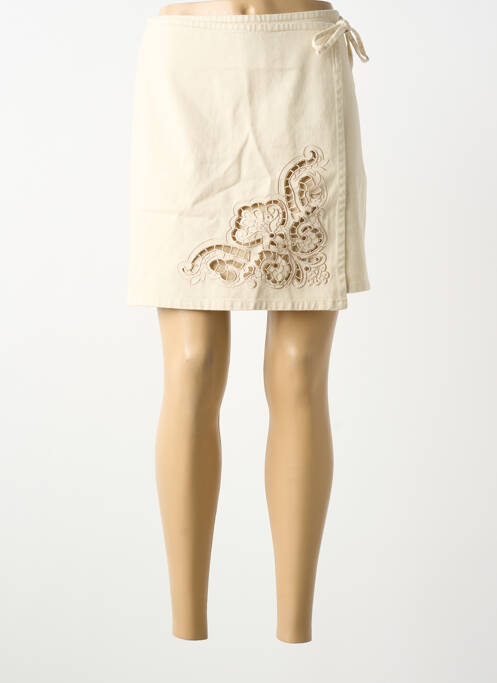 Jupe courte beige Y.A.S femme
