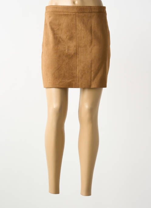 Jupe courte marron GRACE & MILA femme