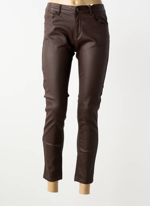Pantalon 7/8 marron ONADO femme