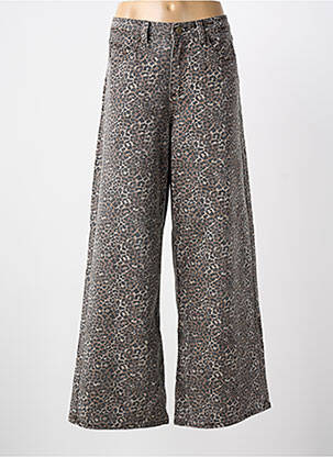 Jean coupe flare taille normale taille normale marron GRACE & MILA femme