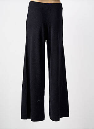 Pantalon flare taille élastique taille haute noir GRACE & MILA femme