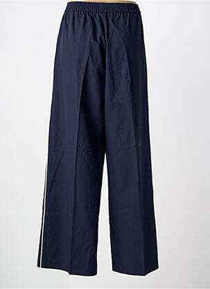 Pantalon large tissage popeline taille normale bleu GRACE & MILA femme