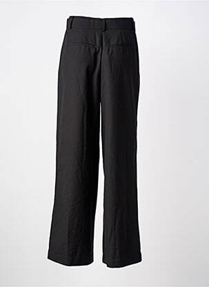 Pantalon droit tissage popeline taille haute noir Y.A.S femme