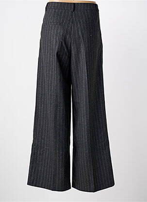 Pantalon large taille à pinces taille haute gris GRACE & MILA femme