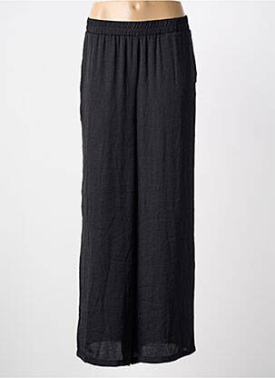 Pantalon large coupe fluide taille normale noir PIECES femme