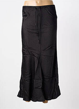 Jupe longue coupe fluide noir GRACE & MILA femme