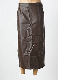 Jupe longue imprimé fantaisie marron GRACE & MILA femme