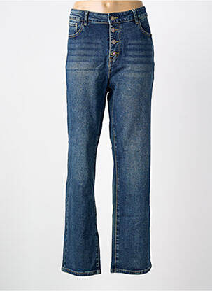 Jeans coupe droite bleu ONADO femme
