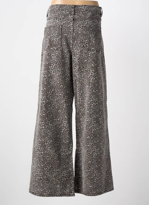 Jean coupe flare taille normale taille normale marron GRACE & MILA femme