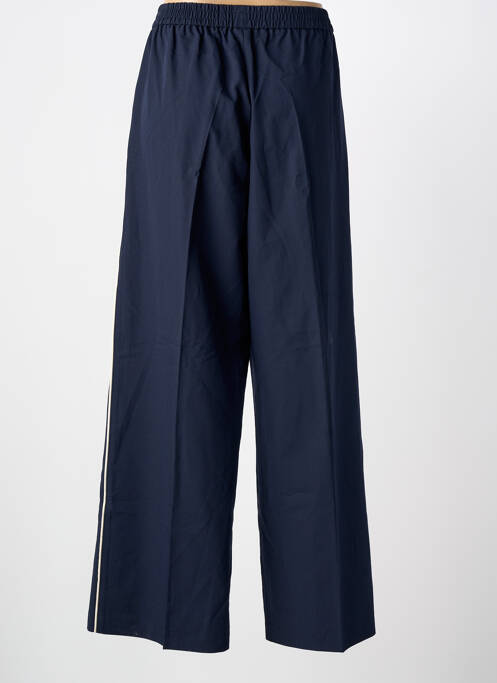 Pantalon large tissage popeline taille normale bleu GRACE & MILA femme