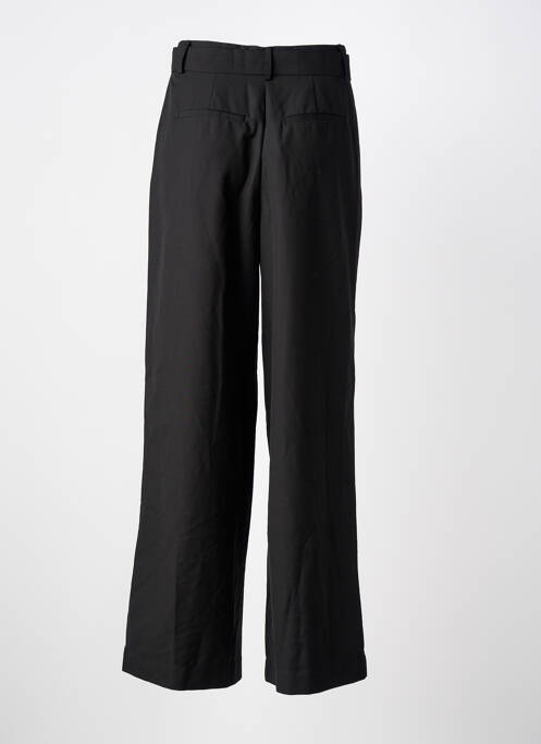 Pantalon droit tissage popeline taille haute noir Y.A.S femme
