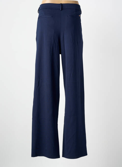 Pantalon large taille à pinces taille haute bleu ELLE EST OU LA MER femme