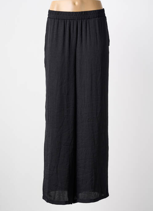 Pantalon large coupe fluide taille normale noir PIECES femme