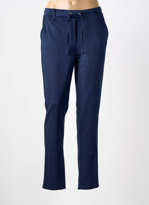 Pantalon chino poches taille normale bleu ELLE EST OU LA MER femme