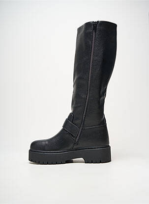 Bottes tissage satiné talon de 4 à 6cm noir FINDLAY femme
