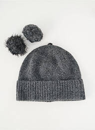 Bonnet stretch gris GRACE & MILA femme