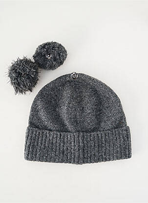 Bonnet stretch gris GRACE & MILA femme