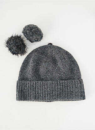 Bonnet stretch gris GRACE & MILA femme