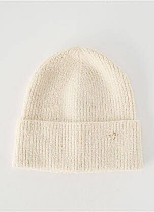 Bonnet stretch beige PIECES femme