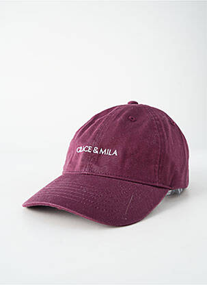 Casquette casquette norvégienne violet GRACE & MILA femme