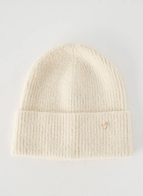 Bonnet stretch beige PIECES femme
