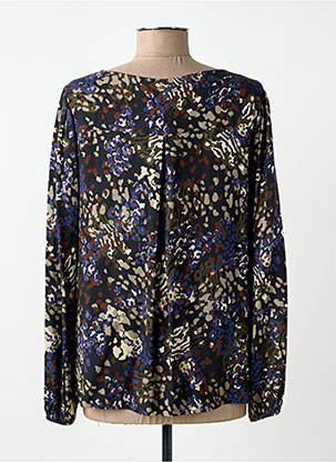 Blouse imprimé fantaisie manches longues noir LA FEE MARABOUTEE femme