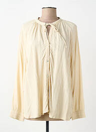 Chemisier coupe fluide manches longues beige NICE THINGS femme