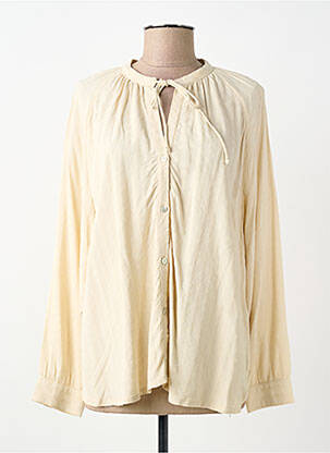 Chemisier coupe fluide manches longues beige NICE THINGS femme