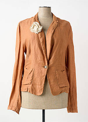 Blazer coupe cintrée marron LA FEE MARABOUTEE femme