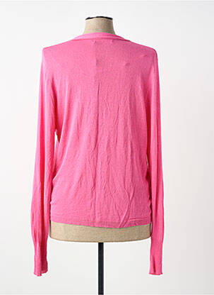 Gilet manches longues fermeture boutonnée sur le devant rose SANDWICH femme
