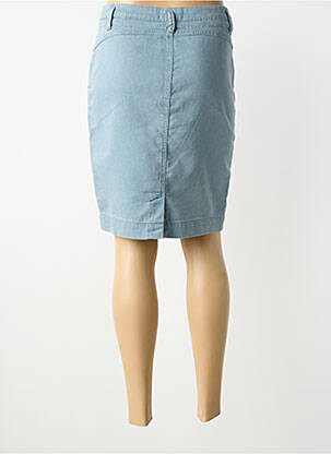 Jupe mi-longue coupe droite bleu SANDWICH femme
