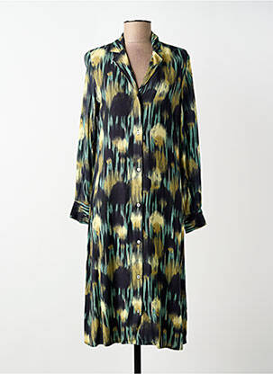 Robe mi-longue vert STORIATIPIC femme
