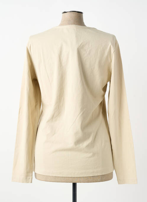 Top col rond manches longues beige SANDWICH femme