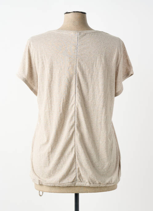 Top imprimé fantaisie manches courtes beige SANDWICH femme