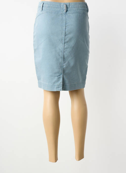 Jupe mi-longue coupe droite bleu SANDWICH femme