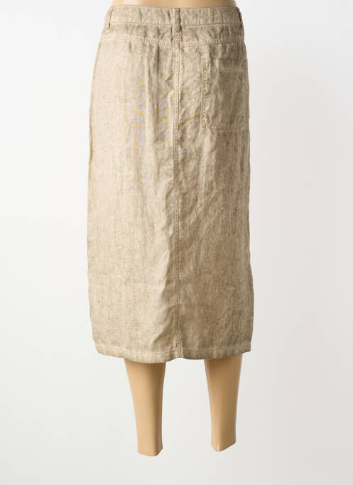 Jupe mi-longue beige SANDWICH femme