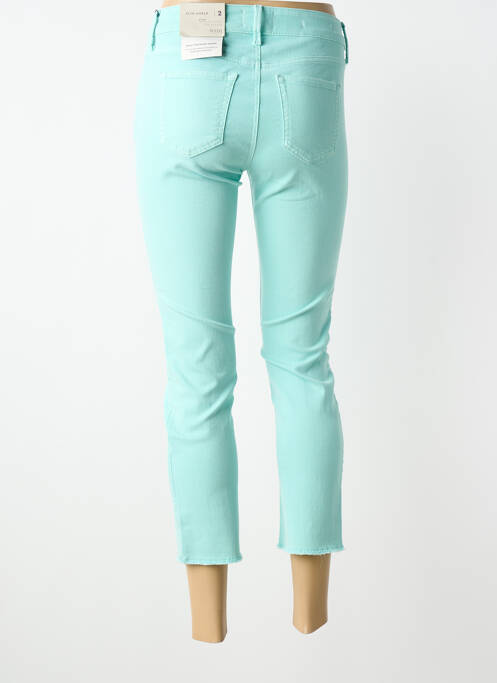 Pantalon 7/8 fermeture zippée sous rabat boutonné bleu NYDJ femme