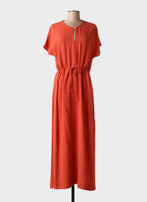 Robe mi-longue orange NICE THINGS femme