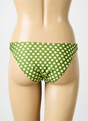 Bas de maillot de bain stretch culotte vert ANTIGEL femme