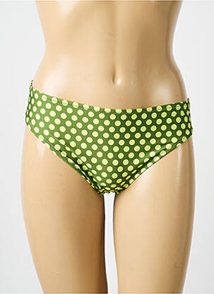 Bas de maillot de bain stretch vert ANTIGEL femme