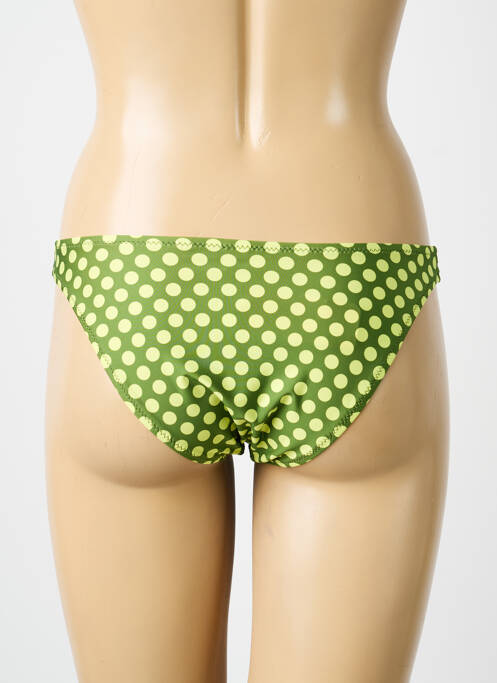 Bas de maillot de bain stretch culotte vert ANTIGEL femme