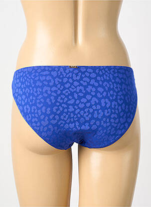 Bas de maillot de bain effet matière satinée culotte bleu AUBADE femme