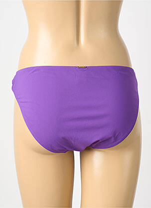 Bas de maillot de bain effet matière satinée culotte violet AUBADE femme
