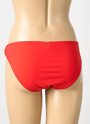 Bas de maillot de bain effet matière satinée culotte rouge AUBADE femme