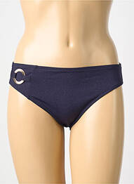 Bas de maillot de bain effet matière satinée culotte bleu PRIMADONNA femme