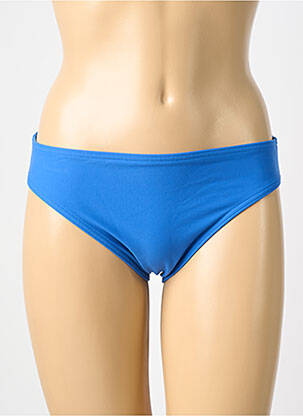 Bas de maillot de bain effet matière satinée culotte bleu PRIMA DONNA femme