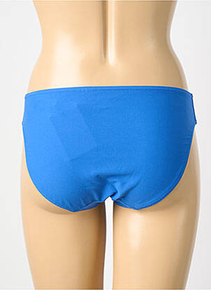 Bas de maillot de bain effet matière satinée culotte bleu PRIMADONNA femme
